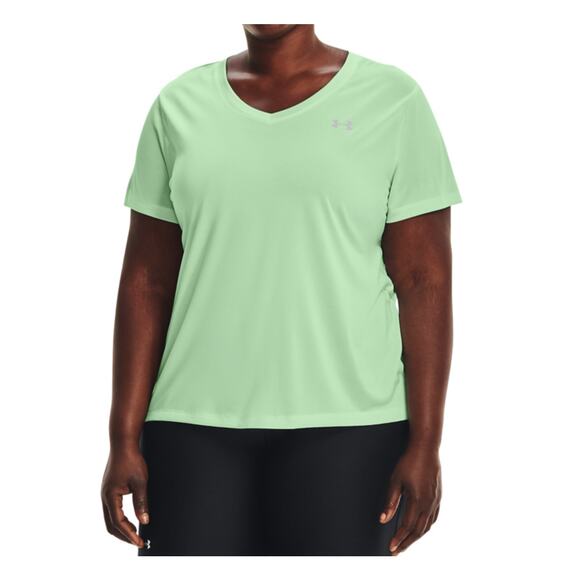 Under Armour Women S Short Sleeve Tech Tee Green Size 1X NWT - Picture 1 of 1